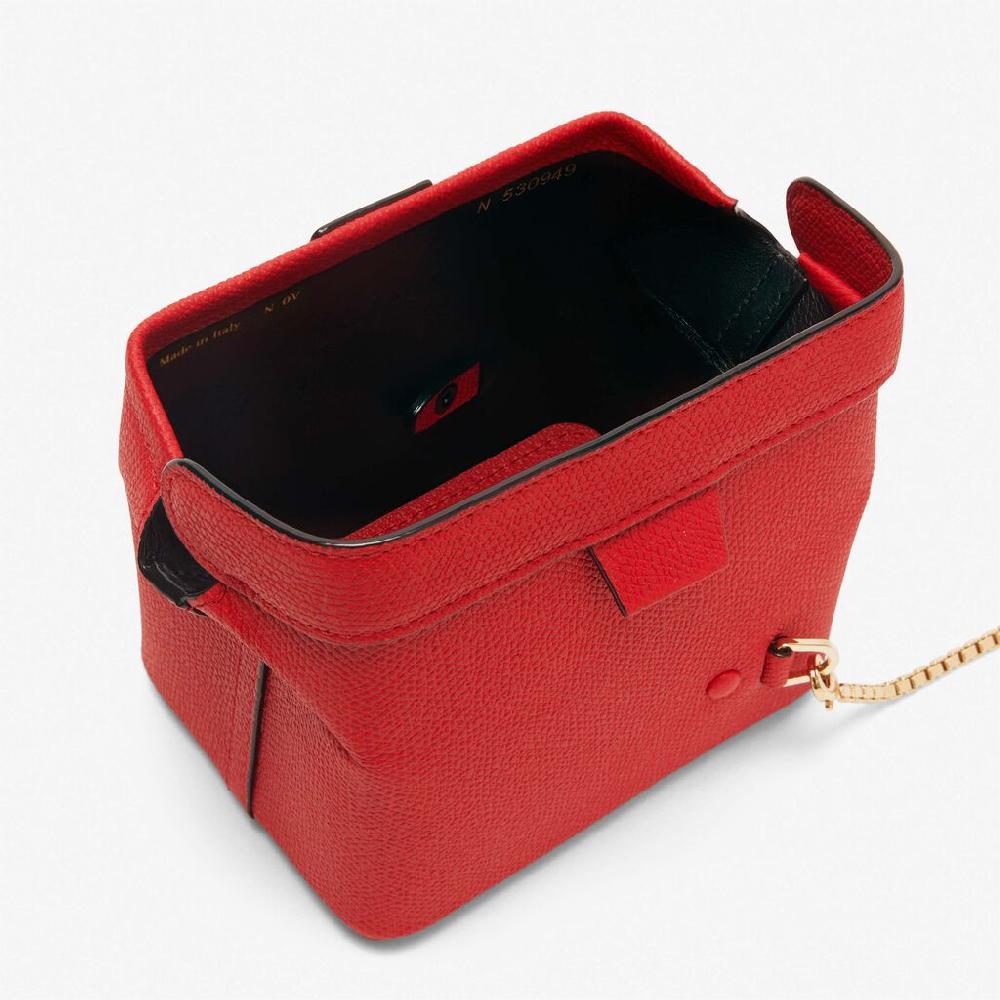 Valextra Borsa a tracolla Nano minimal in Pelle Rossa | Valextra Tric Trac Grandi sconti