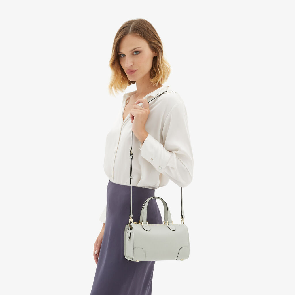 Valextra Borsa bauletto da Donna di Lusso in Pelle Bianca | Valextra Babila Offerte stagionali