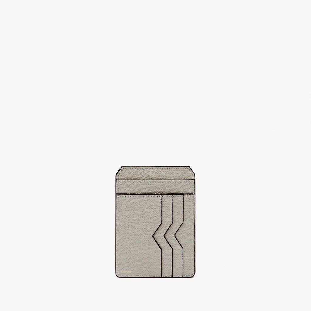 Valextra Porta carte di credito in Pelle Grigio chiaro | Valextra