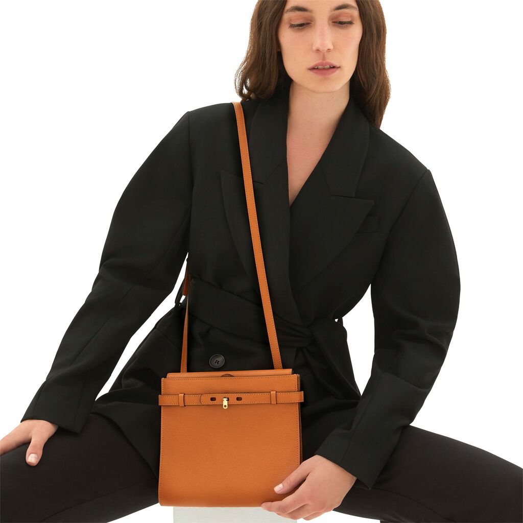 Valextra Borsa a tracolla da Donna in Pelle Marrone | Valextra Brera Super Saving Price
