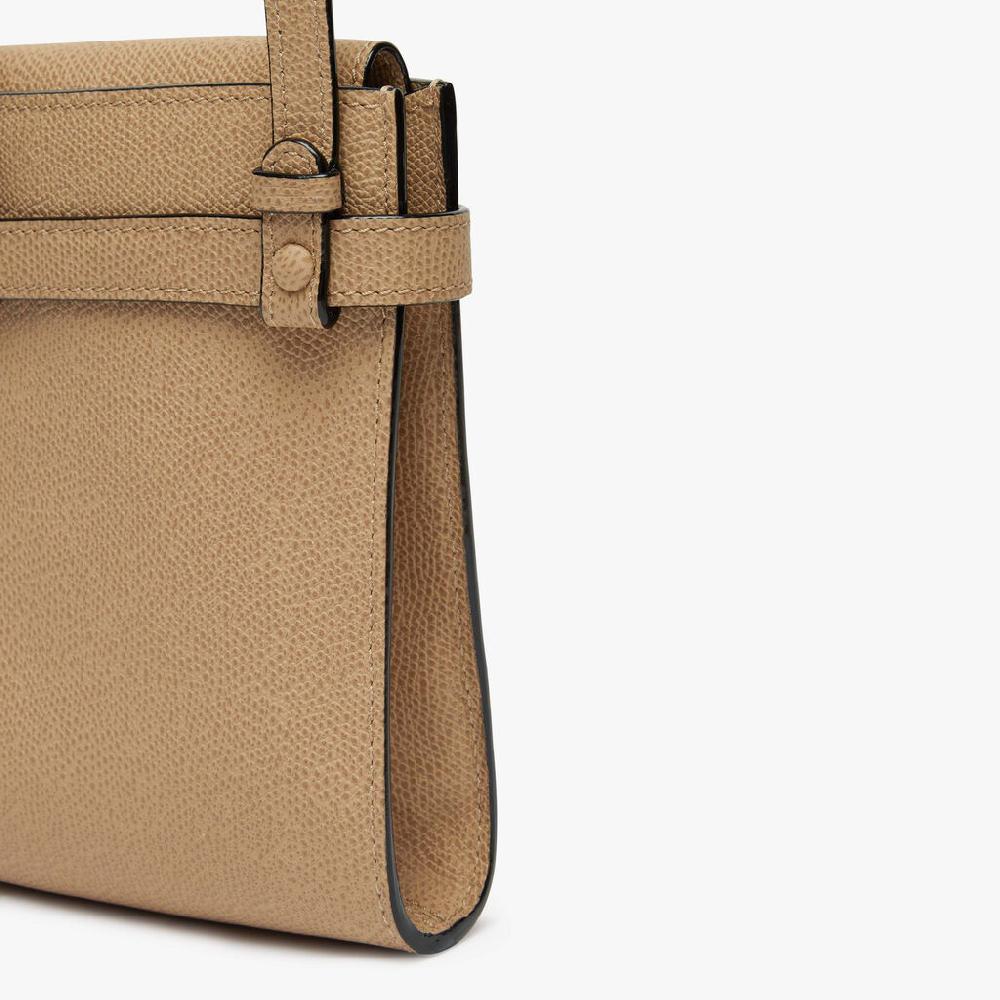 Valextra Borsa a tracolla da Donna in Pelle rigida Beige | Valextra Brera Ultimo giorno