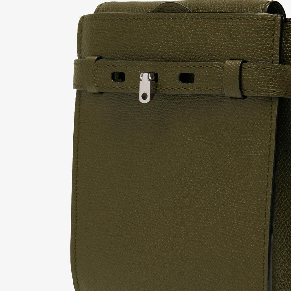 Valextra Borsa piccola da Donna in Pelle Verde Militare | Valextra Brera Promozione temporanea