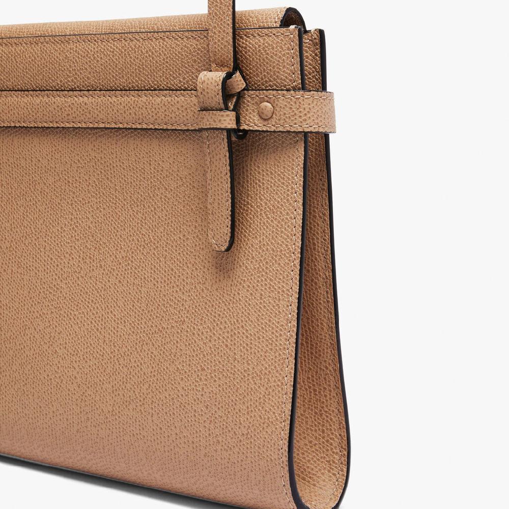 Valextra Borsa a tracolla in Pelle Beige con tasche | Valextra Brera Fino al 50% di sconto