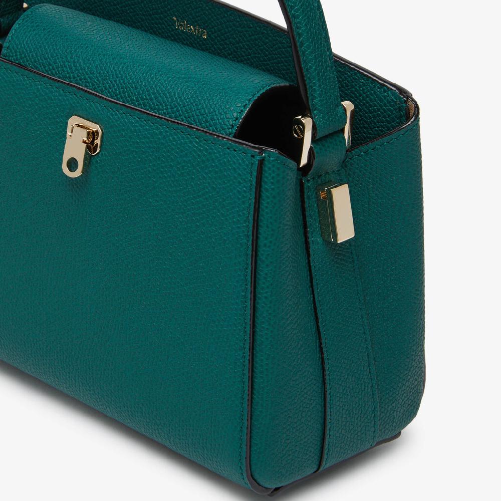 Valextra Borsa a tracolla Brera Micro | Pelle di vitello Millepunte | Verde Bosco | Valextra Fino al 60% di sconto