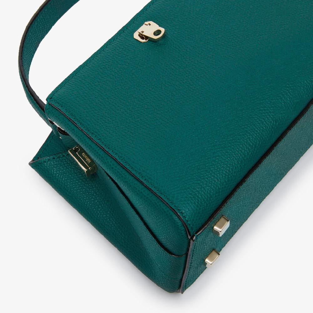 Valextra Borsa a tracolla Brera Micro | Pelle di vitello Millepunte | Verde Bosco | Valextra Fino al 60% di sconto