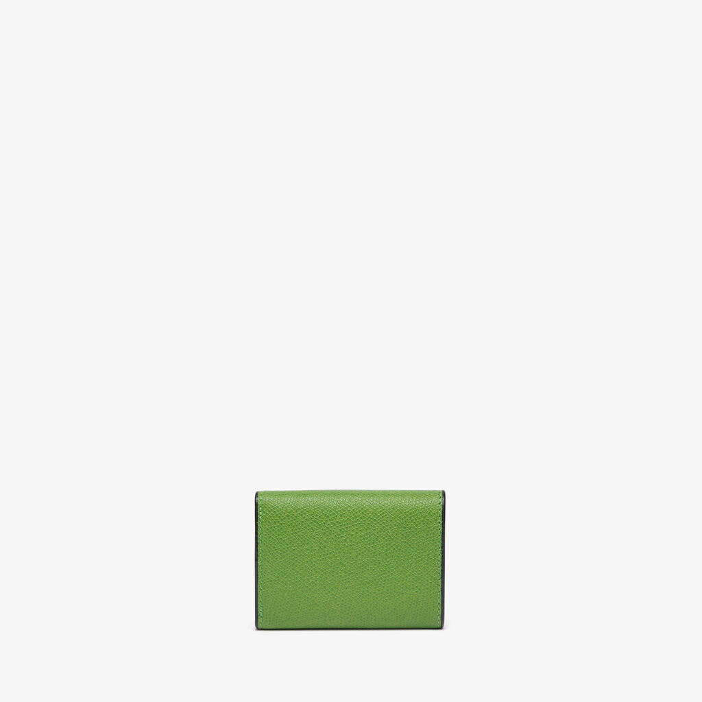 Valextra Portafoglio compatto Bifold in Pelle Verde | Valextra Offerta speciale della fabbrica