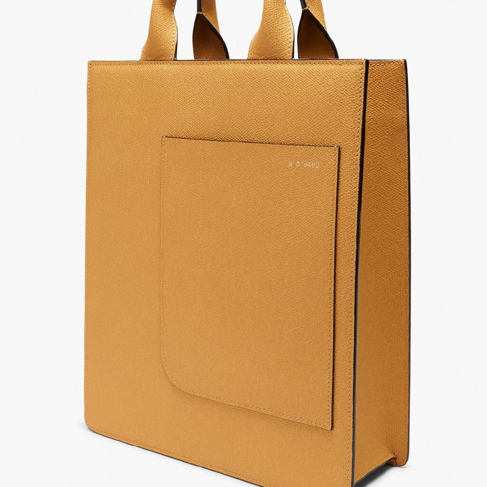 Valextra Tote bag con tracolla Mini in Pelle arancio-giallo | Valextra Boxy Solo un giorno rimasto