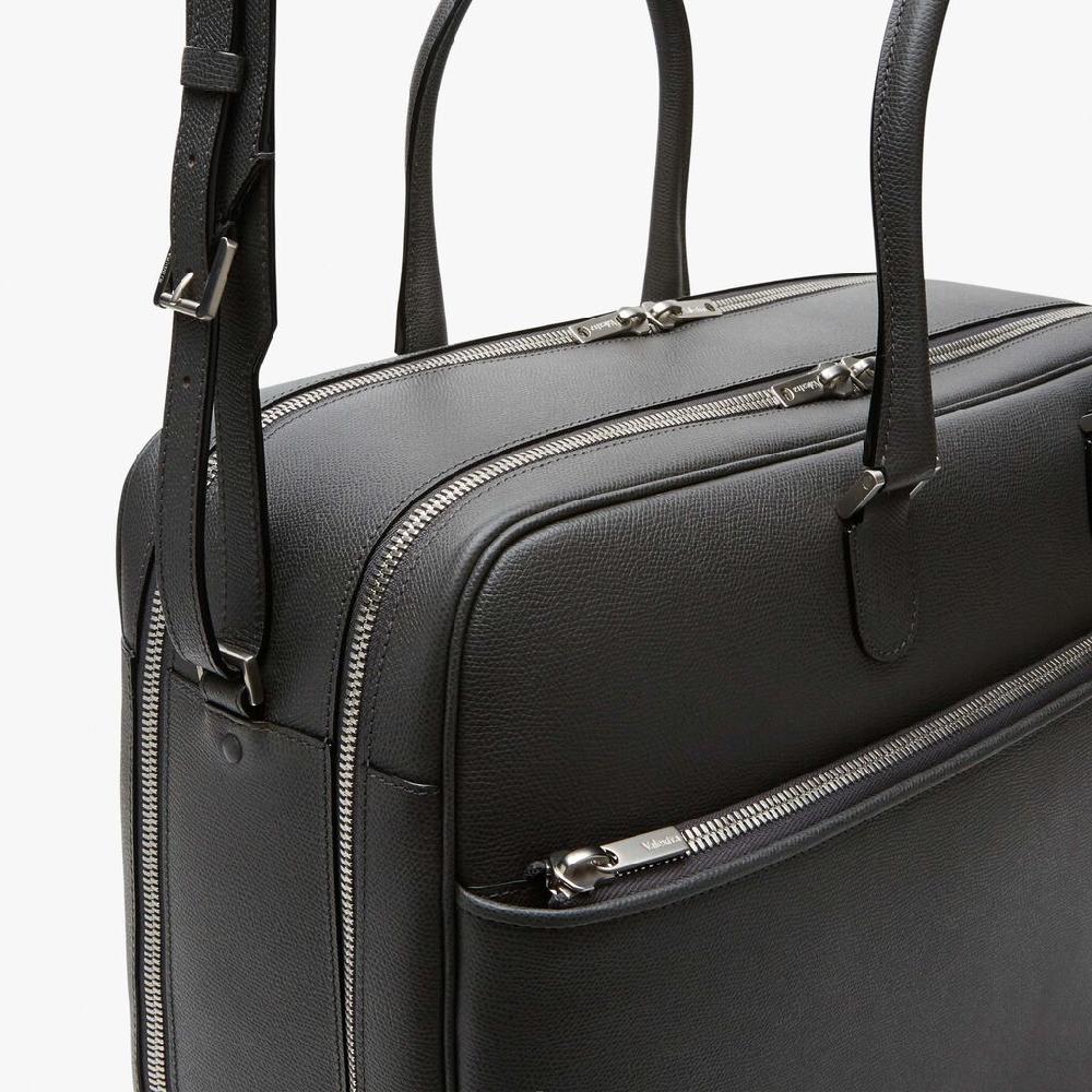 Valextra Valextra Avietta: Borsa business Grande in Pelle Grigia 50% di sconto con spedizione gratuita