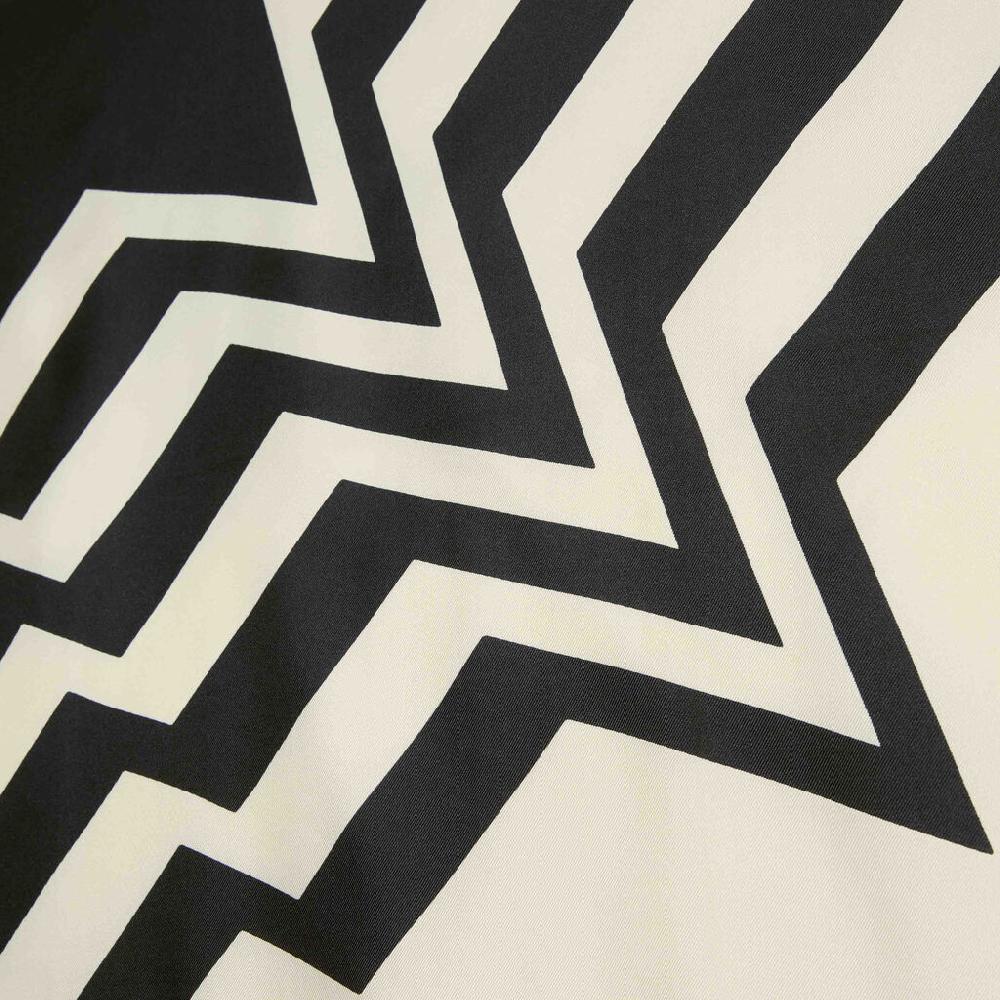 Valextra Foulard quadrato per borse in Seta Bianca e Nera | Valextra Officina