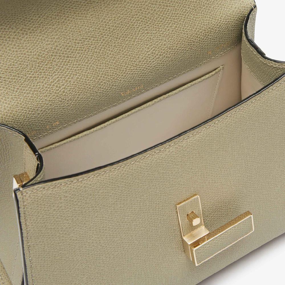 Valextra Borsetta a mano da Donna in Pelle Verde tundra | Valextra Iside Black Friday Prezzi