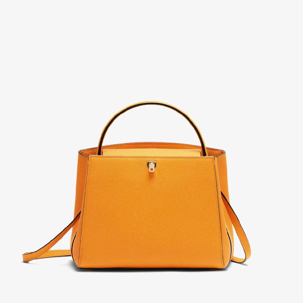 Valextra Borsa a mano elegante in Pelle Gialla | Valextra Brera In vendita