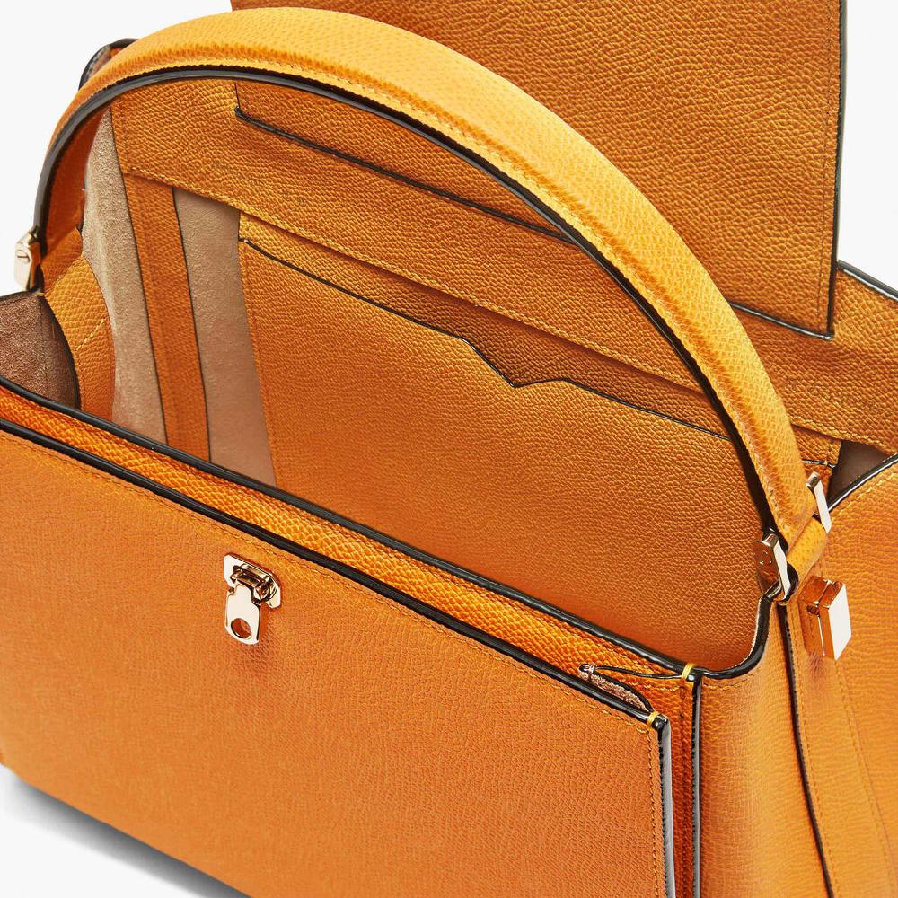 Valextra Borsa a mano elegante in Pelle Gialla | Valextra Brera In vendita