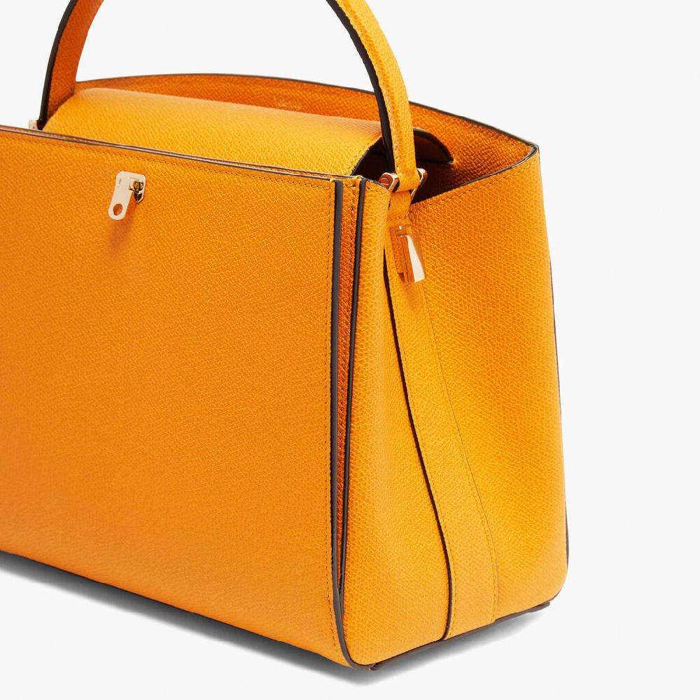 Valextra Borsa a mano elegante in Pelle Gialla | Valextra Brera In vendita