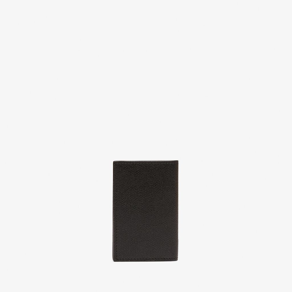 Valextra Porta carte di credito Onda versatile in Pelle Nera | Valextra In Linea