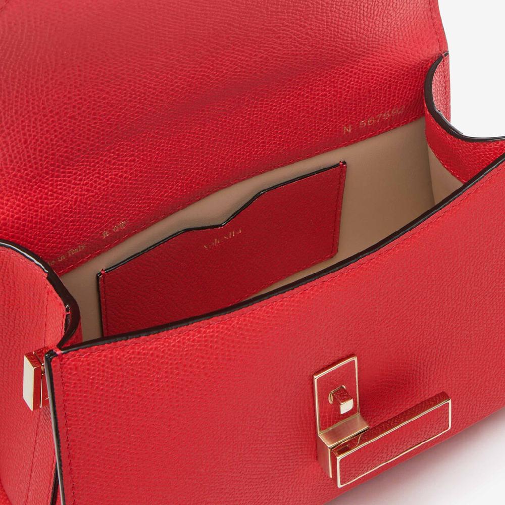 Valextra Borsa a tracolla da Donna in Pelle rigida Rossa | Valextra Iside Shopping Online