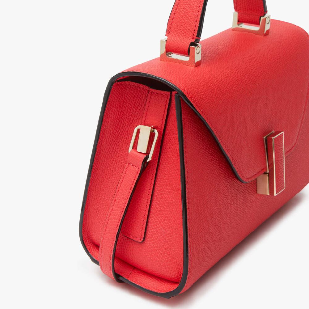 Valextra Borsa a tracolla da Donna in Pelle rigida Rossa | Valextra Iside Shopping Online