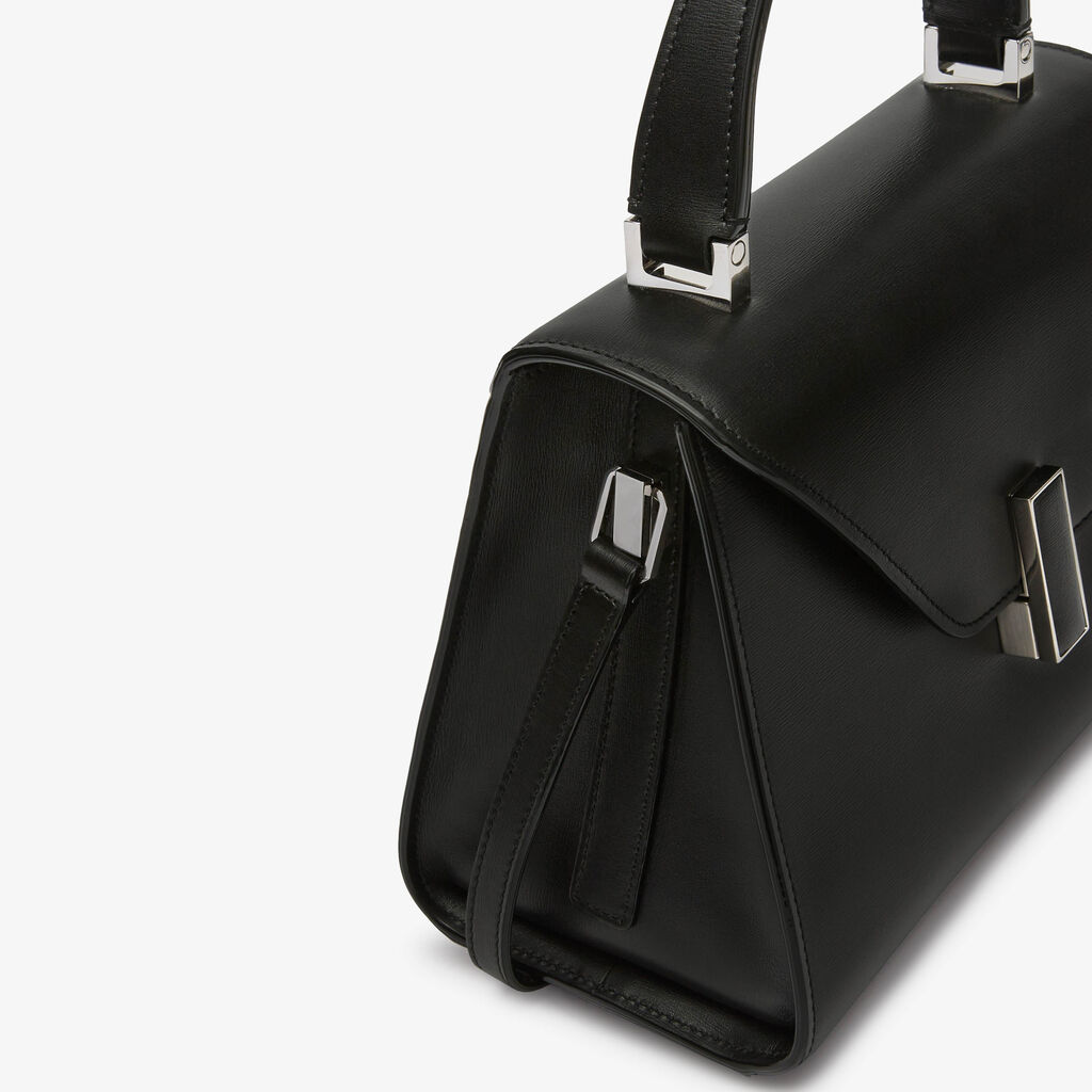 Valextra Borsa a mano da Donna in Pelle palmellata Nera | Valextra Iside Prezzo Ridotto