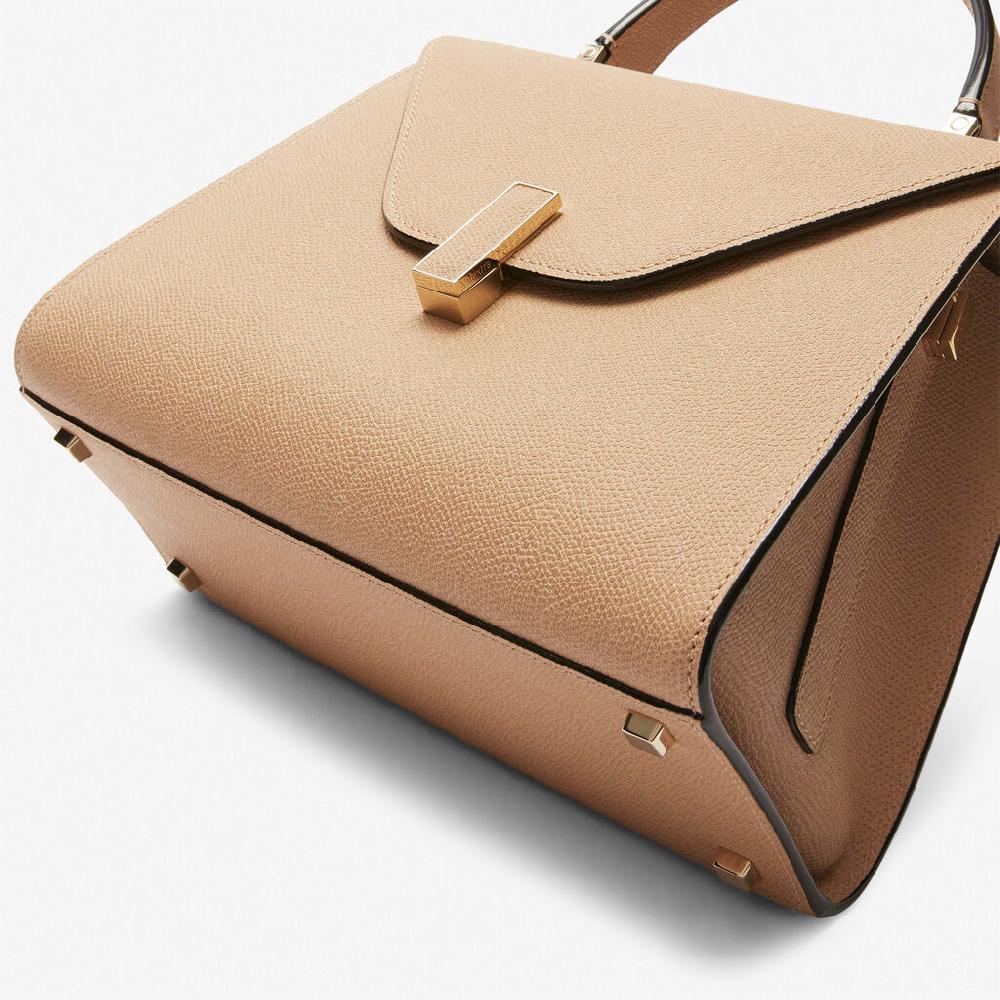 Valextra Borsa a mano in Pelle Beige con tracolla | Valextra Iside Offerta