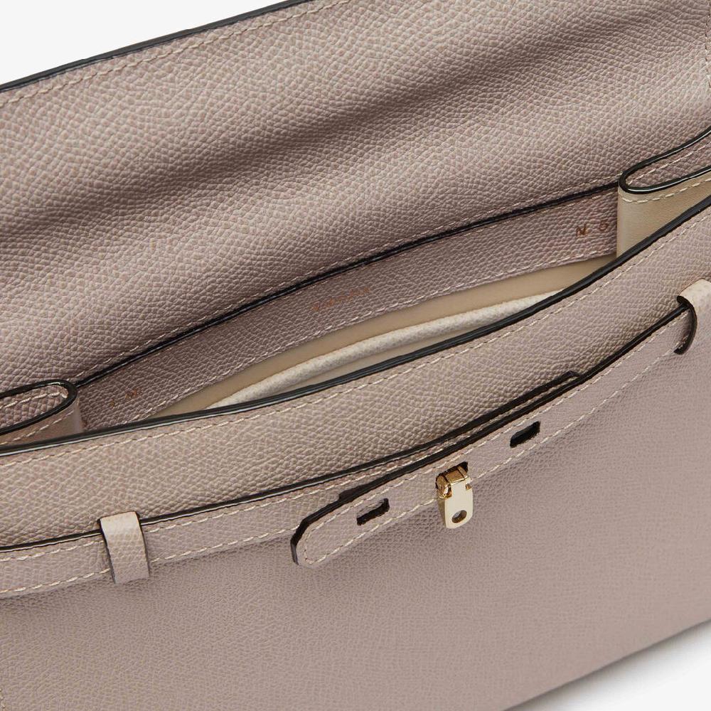 Valextra Borsa tracolla da Donna in Pelle Rosa Nude | Valextra Brera Economico