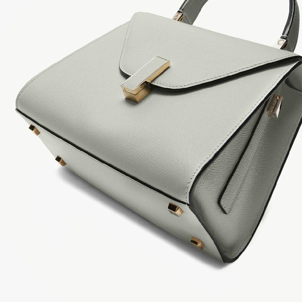 Valextra Borsa a mano Mini in Pelle Bianco Ottico | Valextra Iside Vendita Calda