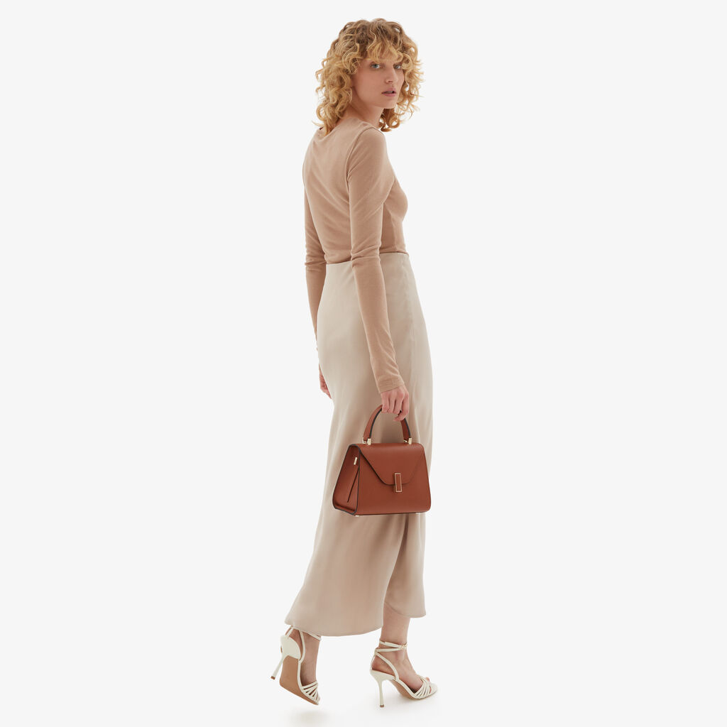 Valextra Borsa a mano da Donna Mini in Pelle Marrone | Valextra Iside I Più Venduti