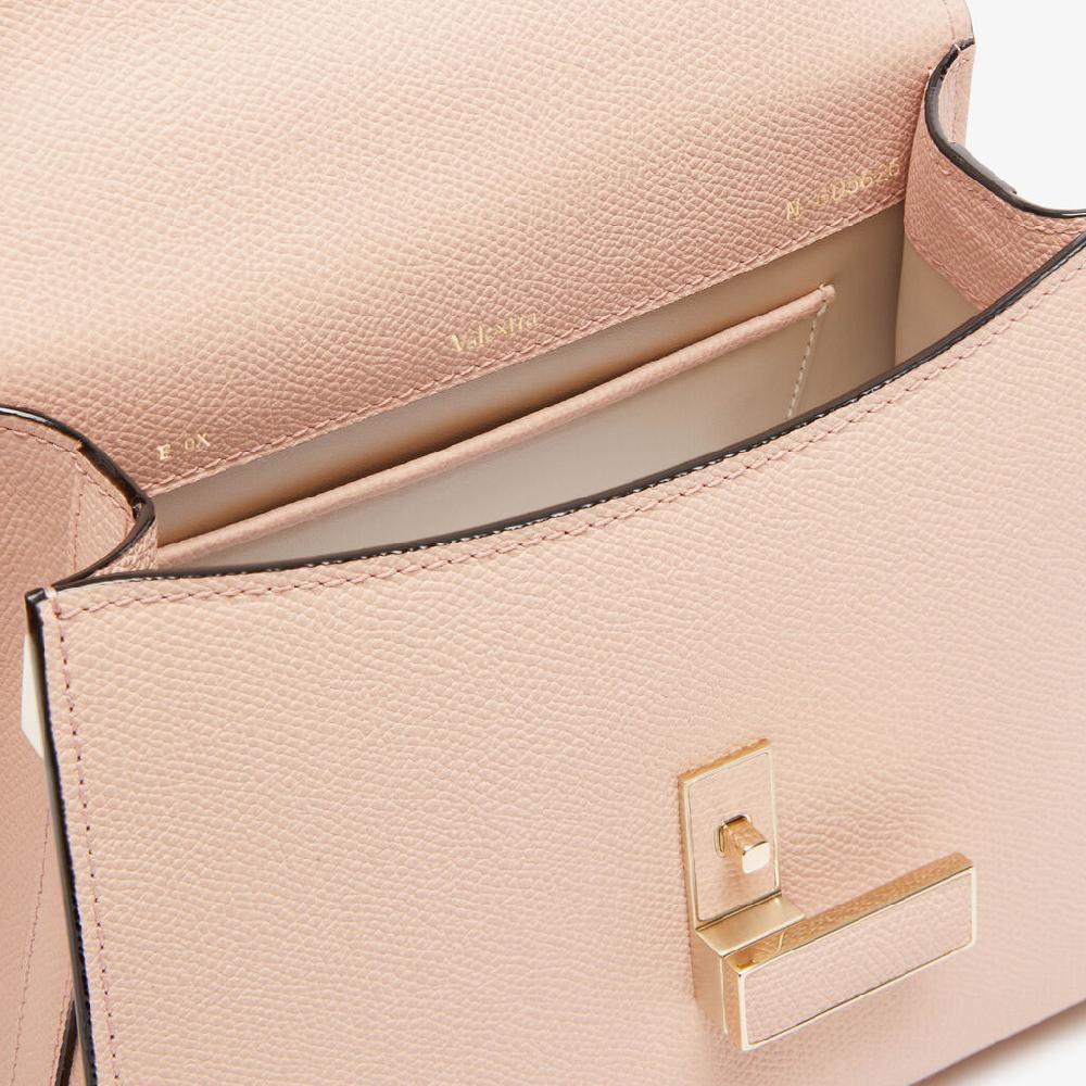 Valextra Borsa a Mano Iside Mini | Pelle di vitello Millepunte | Rosa Bonne Mine | Valextra Vendite Flash