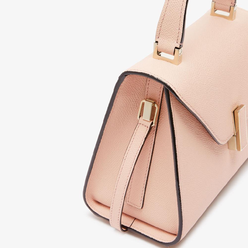 Valextra Borsa a Mano Iside Mini | Pelle di vitello Millepunte | Rosa Bonne Mine | Valextra Vendite Flash