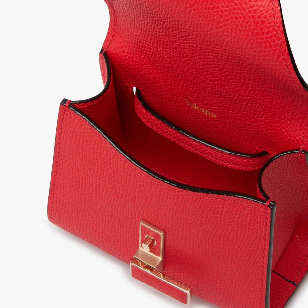 Valextra Borsa cintura da Donna di Lusso in Pelle Rossa | Valextra Iside Prezzo di fabbrica