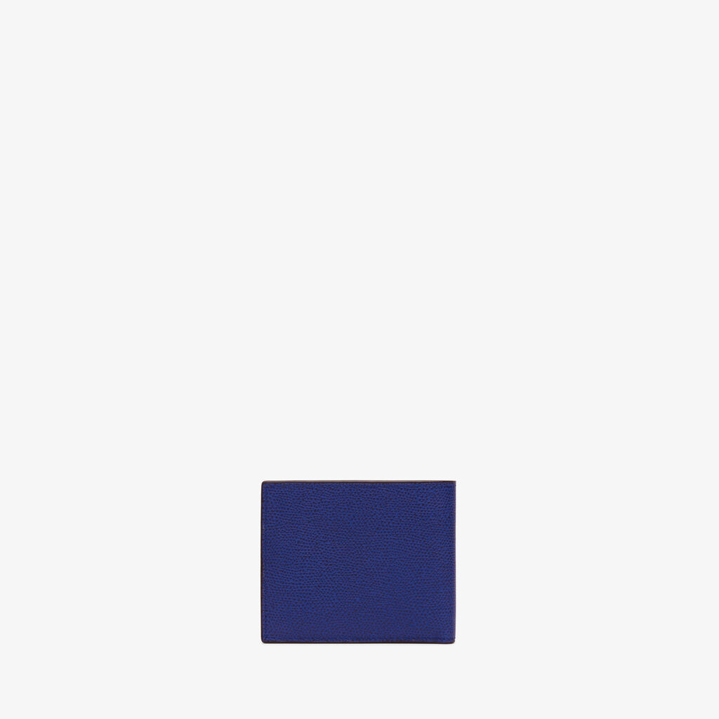 Valextra Portafoglio piccolo con portacarte in Pelle Blu | Valextra Offerta speciale