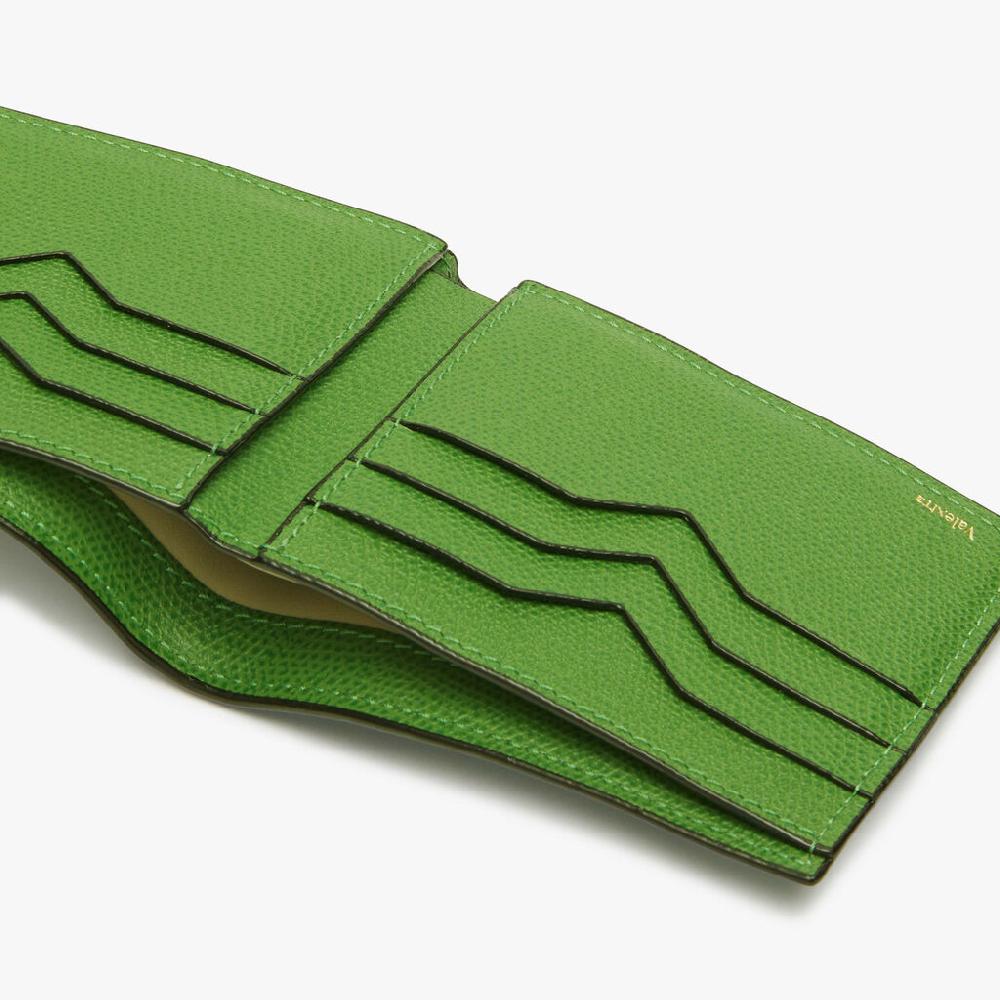 Valextra Portafoglio bifold piccolo in Pelle Verde | Valextra Comprare a buon mercato