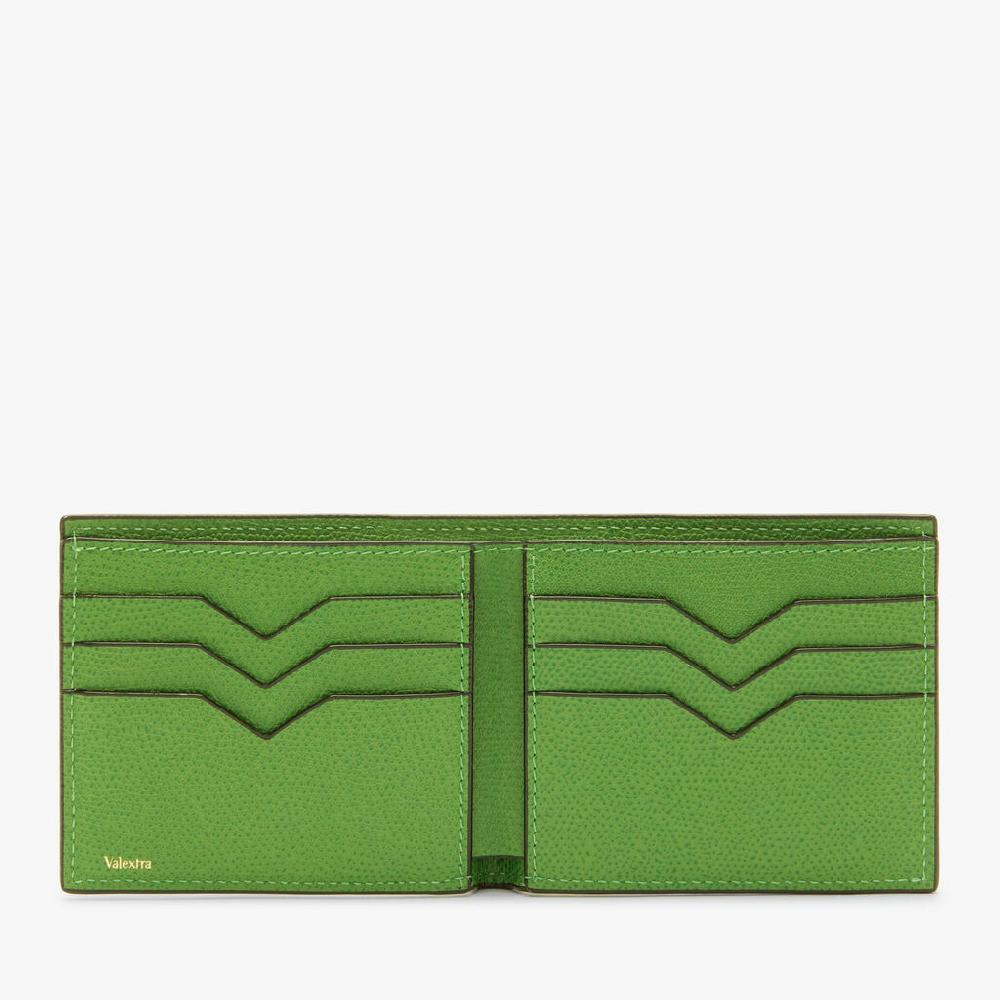 Valextra Portafoglio bifold piccolo in Pelle Verde | Valextra Comprare a buon mercato