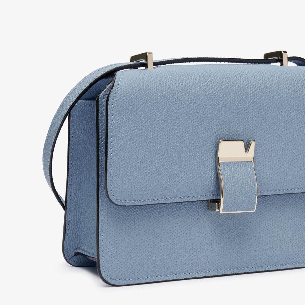 Valextra Borsa a tracolla da Donna in Pelle Azzurra | Valextra Flash Sale