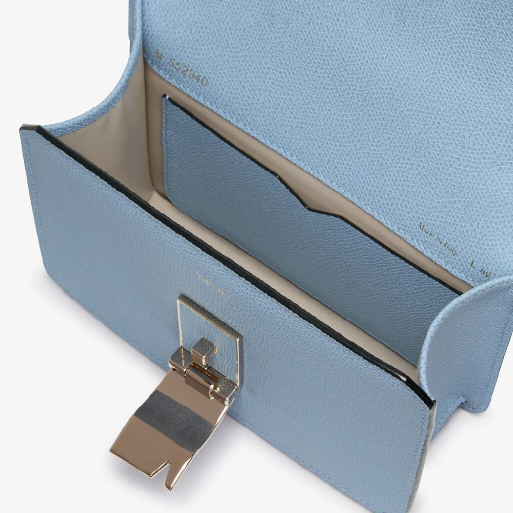 Valextra Borsa a tracolla da Donna in Pelle Azzurra | Valextra Flash Sale