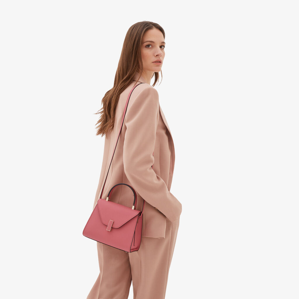 Valextra Borsa a mano da Donna in Pelle Rosa Antico | Valextra Iside Black Friday