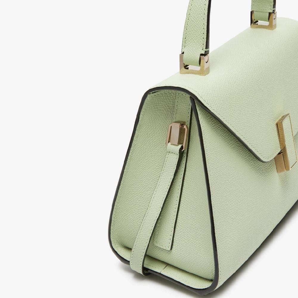 Valextra Borsa a mano da Donna Mini in Pelle Verde | Valextra Iside Offerta natalizia