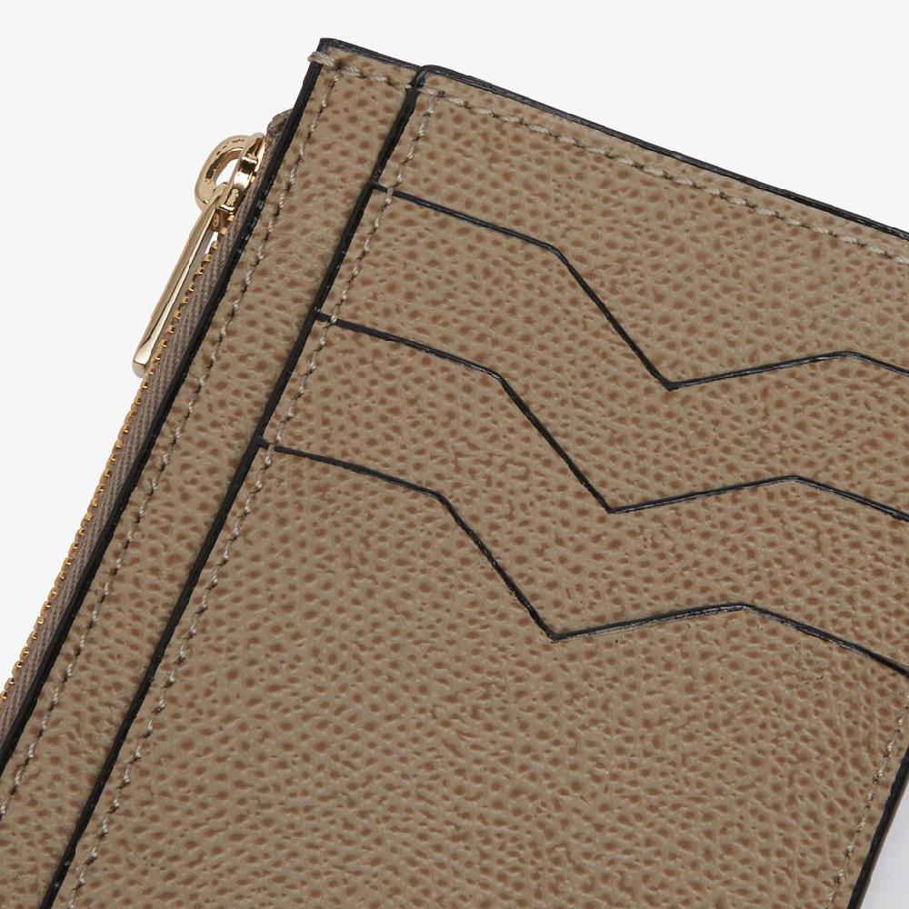 Valextra Portamonete e porta carte in Pelle Marrone Tortora | Valextra Offerta Anniversario