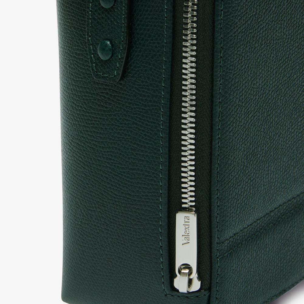 Valextra Borsa a tracolla da Donna in Pelle Verde | Valextra Tric Trac Offerte esclusive