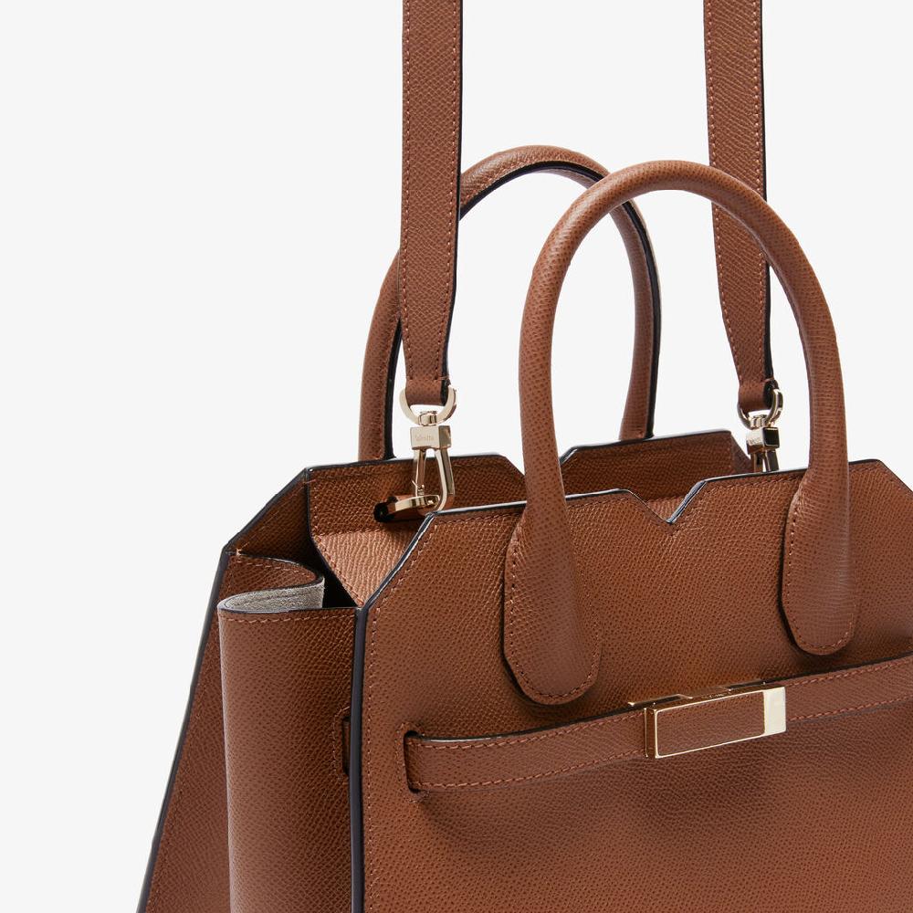 Valextra Borsa a due manici da Donna di Lusso in Pelle Marrone | Valextra Lightning offer