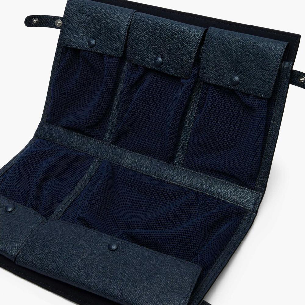 Valextra Portacavi pieghevole in Pelle Blu | Valextra piccola pelletteria Super Saving Price