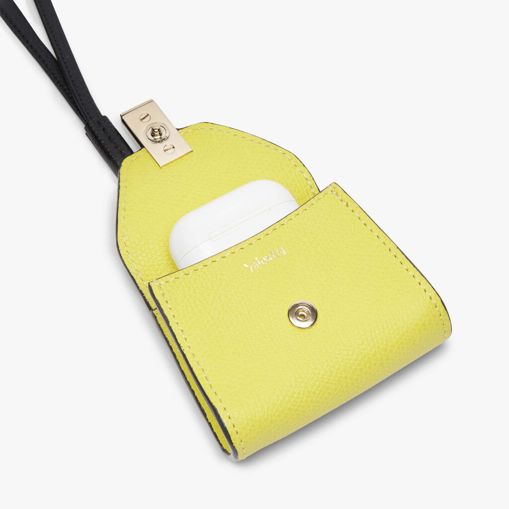 Valextra Charm per borsa da Donna in Pelle Gialla | Valextra Iside Ultimi tre giorni
