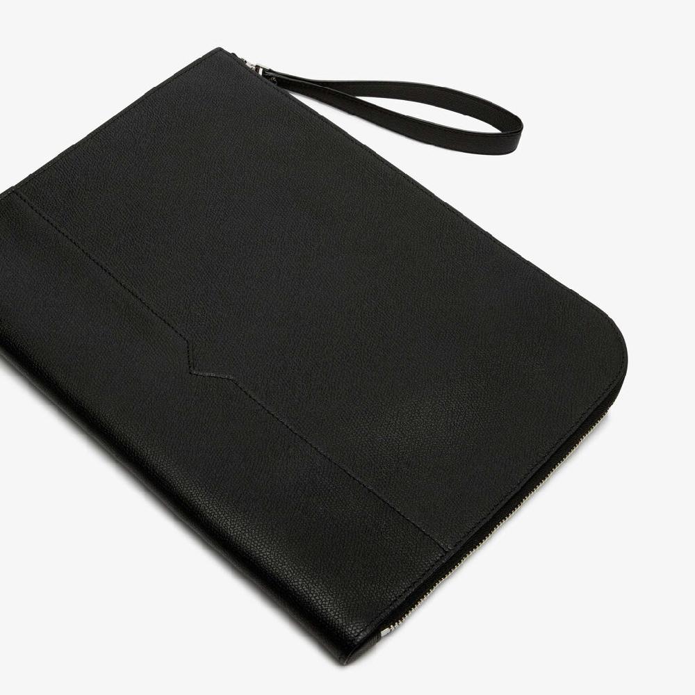 Valextra Portfolio da Uomo di Lusso in Pelle Nera | Valextra V-Line ACQUISTA ORA