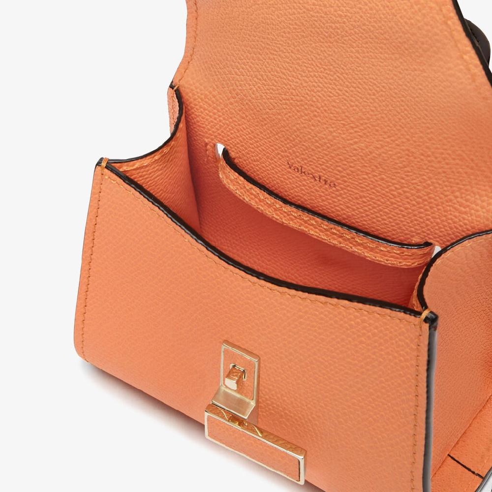 Valextra Portafoglio grande da Donna in Pelle Arancione | Valextra Iside Ultimi due giorni