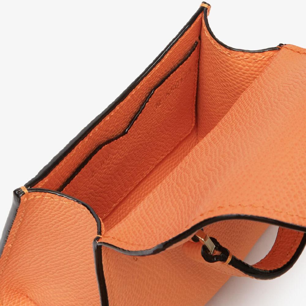 Valextra Portafoglio grande da Donna in Pelle Arancione | Valextra Iside Ultimi due giorni