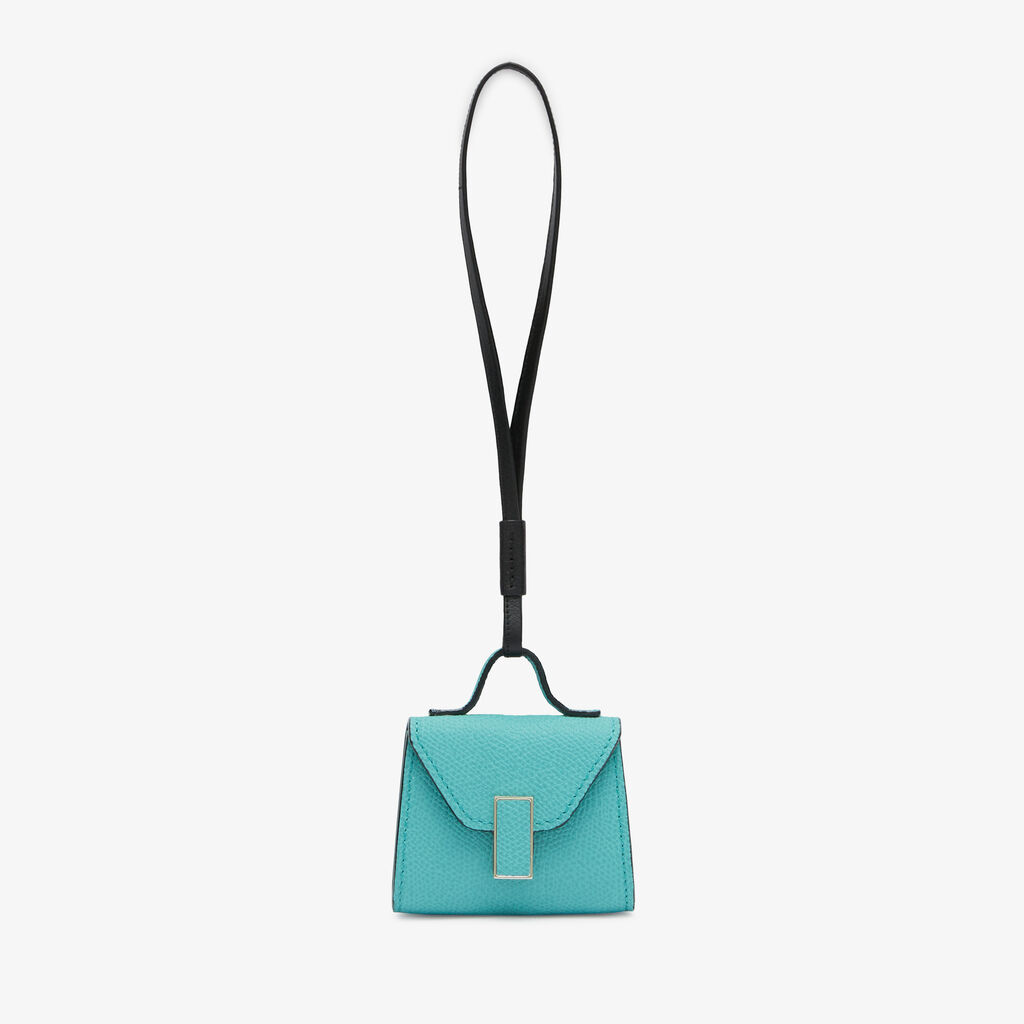 Valextra Charm borsetta da Donna di Lusso in Pelle Azzurra | Valextra Iside