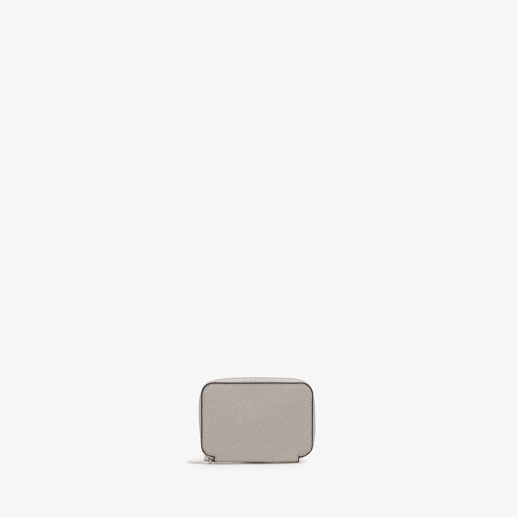 Valextra Portacarte da Donna in Pelle Grigio chiaro | Valextra Zip Around Fino al 50% di sconto