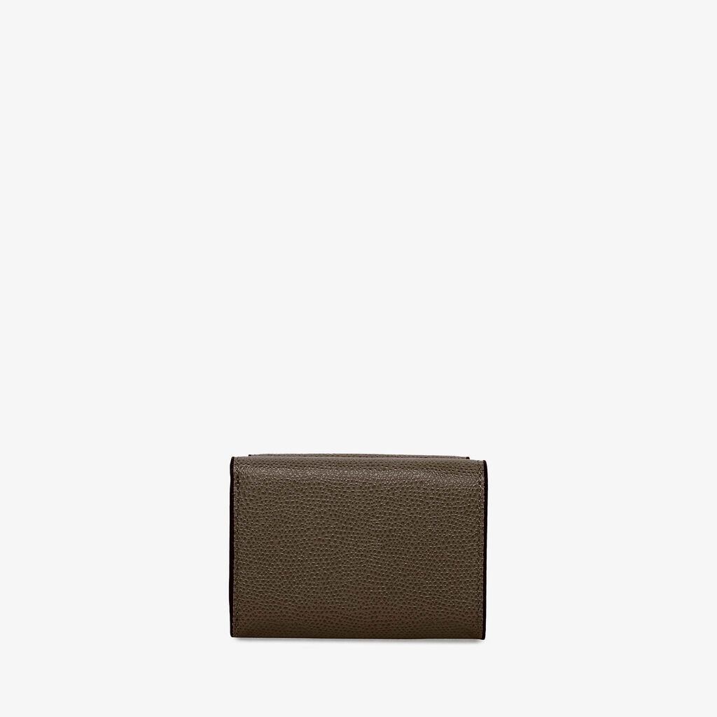 Valextra Portafoglio compatto con portamonete in Pelle Marrone | Valextra Only for today