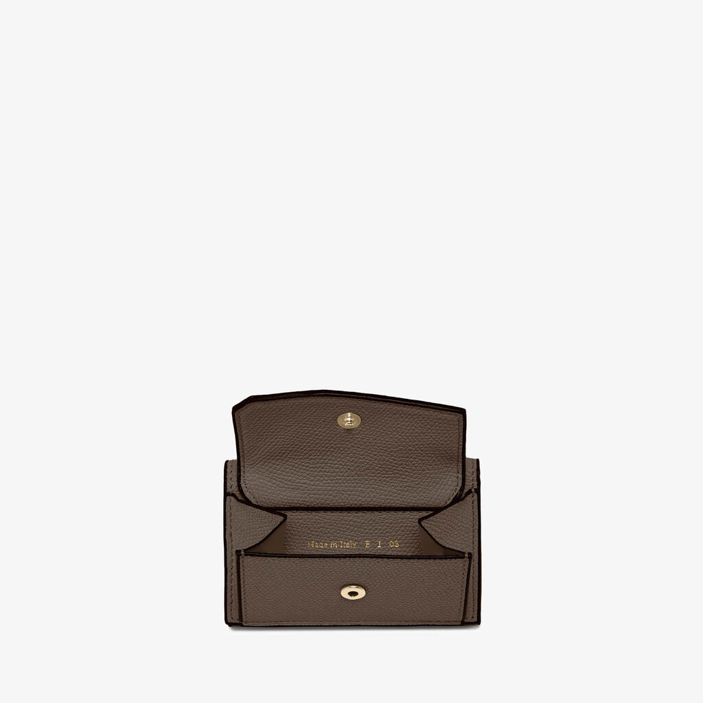 Valextra Portafoglio compatto con portamonete in Pelle Marrone | Valextra Only for today