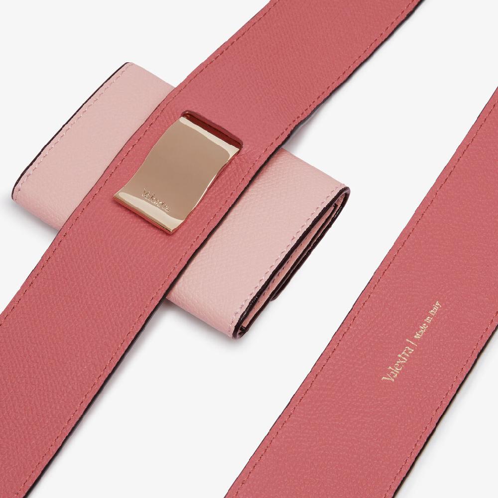Valextra Tracolla per borsa da Donna in Pelle Rosa di Lusso | Valextra Duty-free