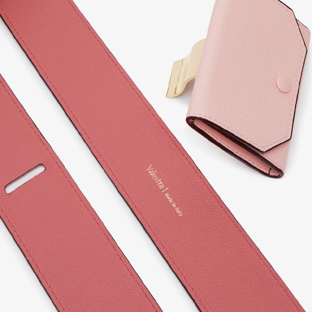 Valextra Tracolla per borsa da Donna in Pelle Rosa di Lusso | Valextra Duty-free