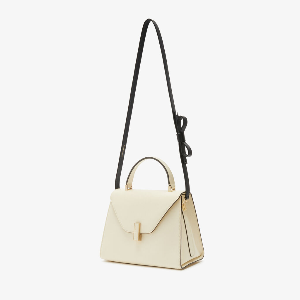 Valextra Tracolla con fiocco per borse da Donna in Pelle Nera | Valextra Shopping Online